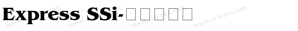 Express SSi字体转换
